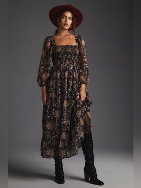 let me be femme ruffle maxi dress Let Me Be Short-Sleeve Ruffle Maxi Dress